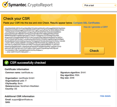 CSR-Erstellung Tomcat – SSLplus